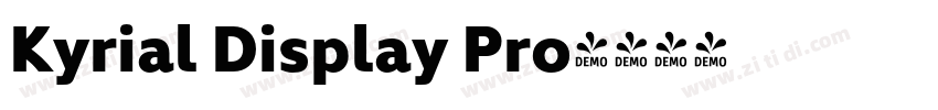 Kyrial Display Pro字体转换